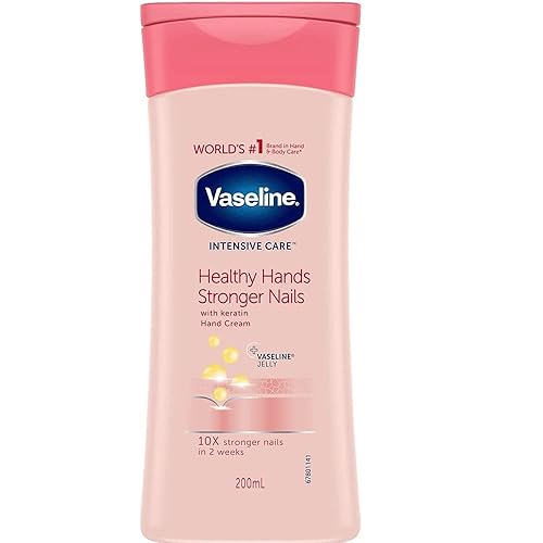 Vaseline Intensive Care Hand Cream For Healthy Hands & Stronger Nails, 200Ml - Pack Of 2