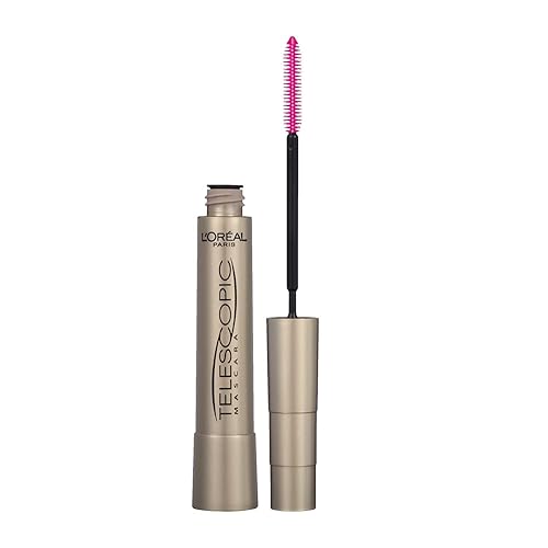 L’Oréal Paris Makeup Telescopic Mascara, Lengthening & Lash Separating, Washable Black Brown 0.27 Oz