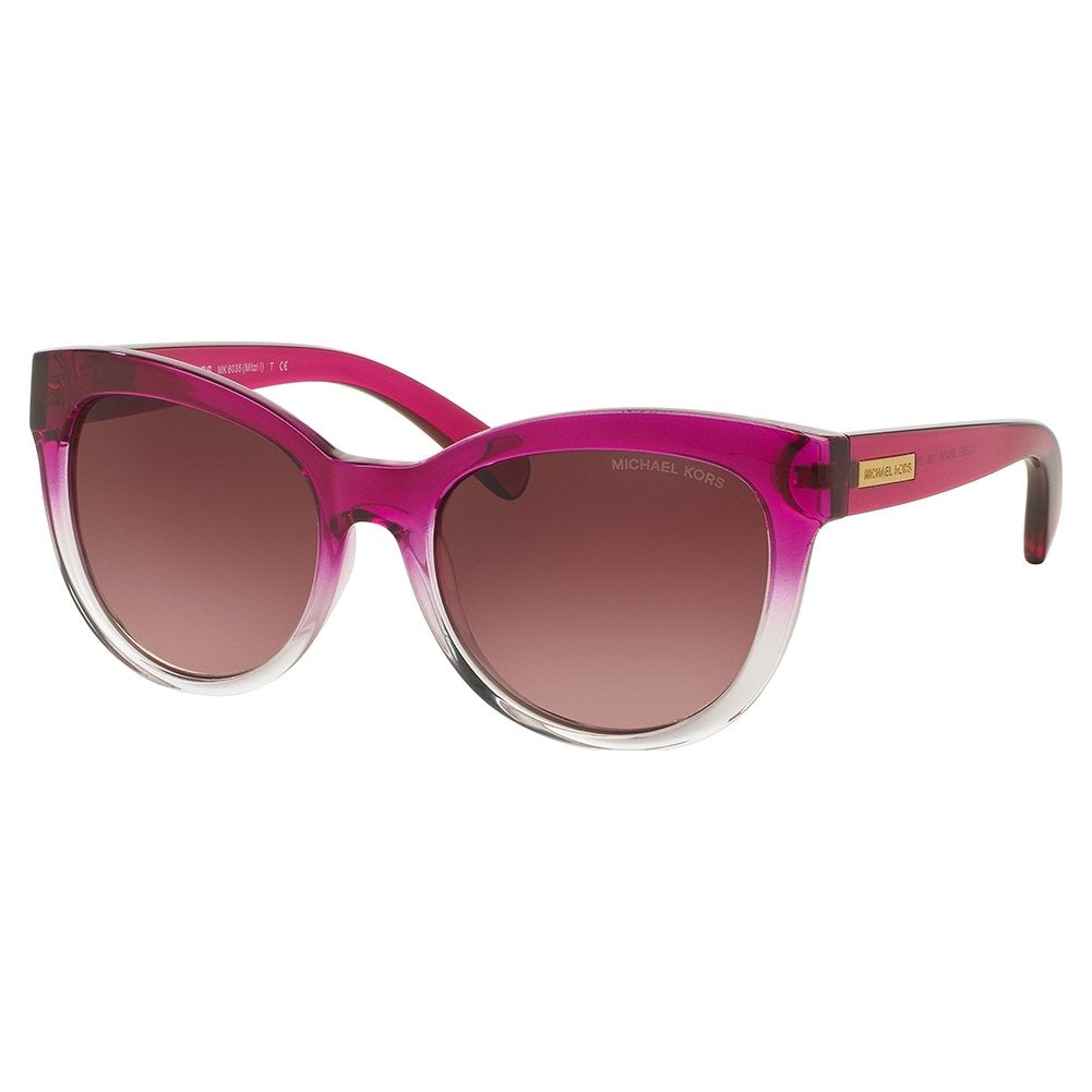 Michael Kors Fuschia Clear Gradient Cat Eye Sunglasses 53/18/135 - Stylish Plastic Frames