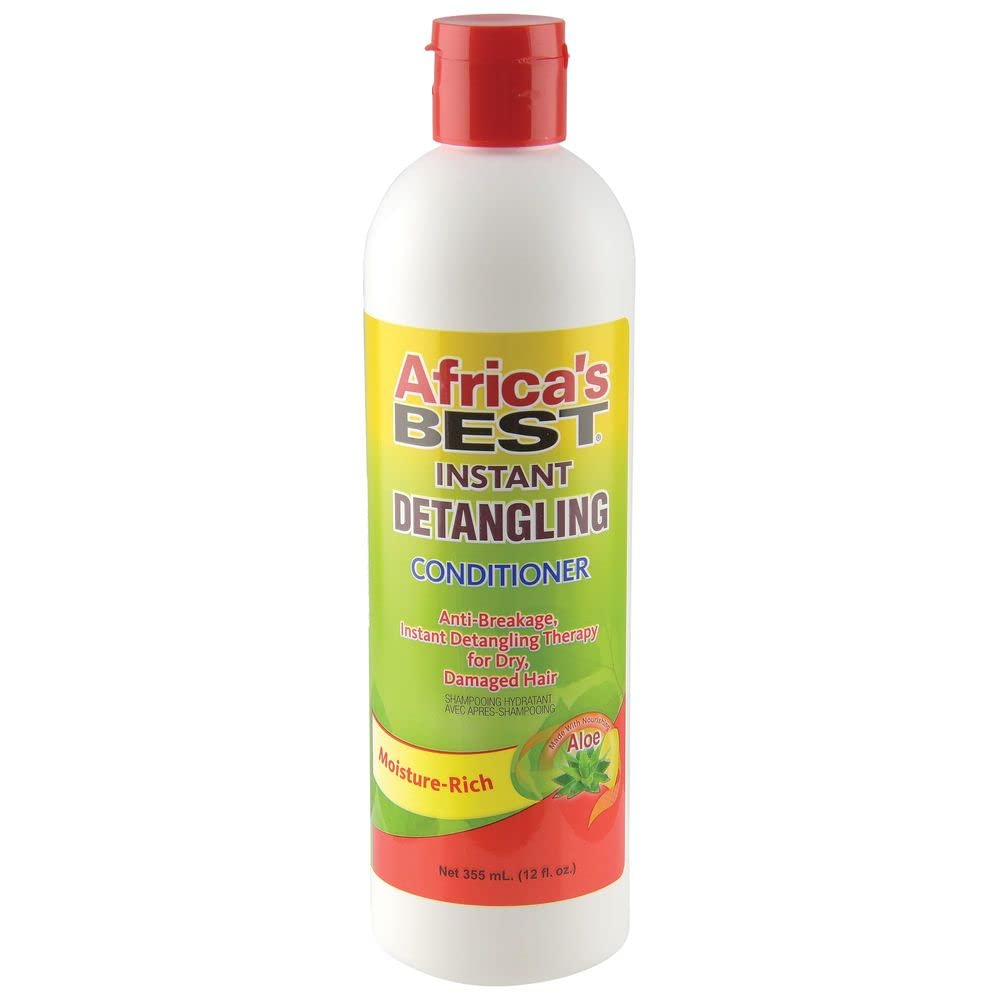 AFRICA'S BEST Instant Detangling Conditioner, 12 Oz, Brown, 1-104-12-1200