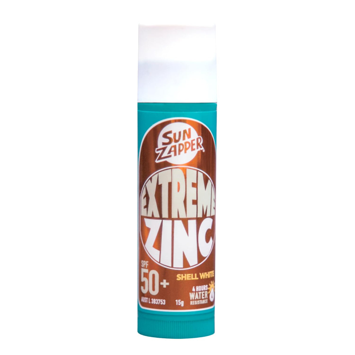 Sun Zapper Extreme Zinc Sunscreen Stick - Spf 50+ Uva/Uvb Protection, Shell White, 0.53 Oz