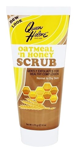 Queen Helene Oatmeal & Honey Scrub 6Oz (3 Pack) - Gentle Exfoliating Cleanser