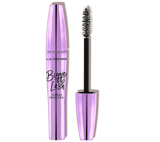 L.A. Colors Biggie Lash Tubing Mascara, Black, .41 Fl Oz - Volumizing & Lengthening Formula