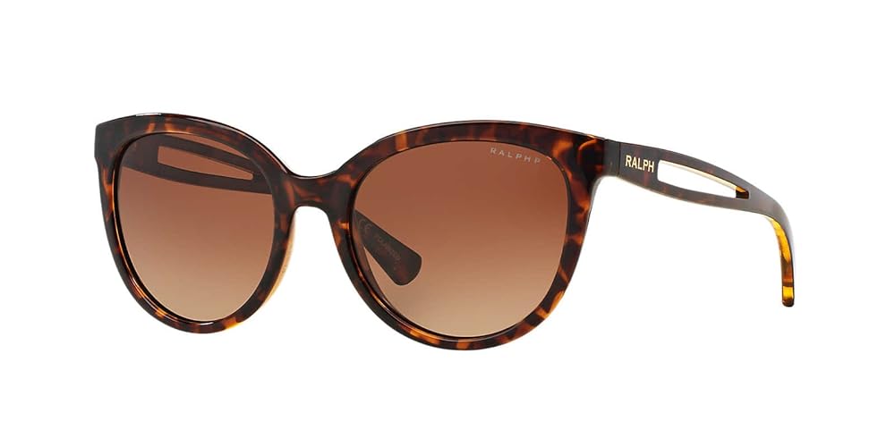 Ralph Lauren Women'S Ra5204 55Mm Havana Sunglasses - Stylish Rubber Frames