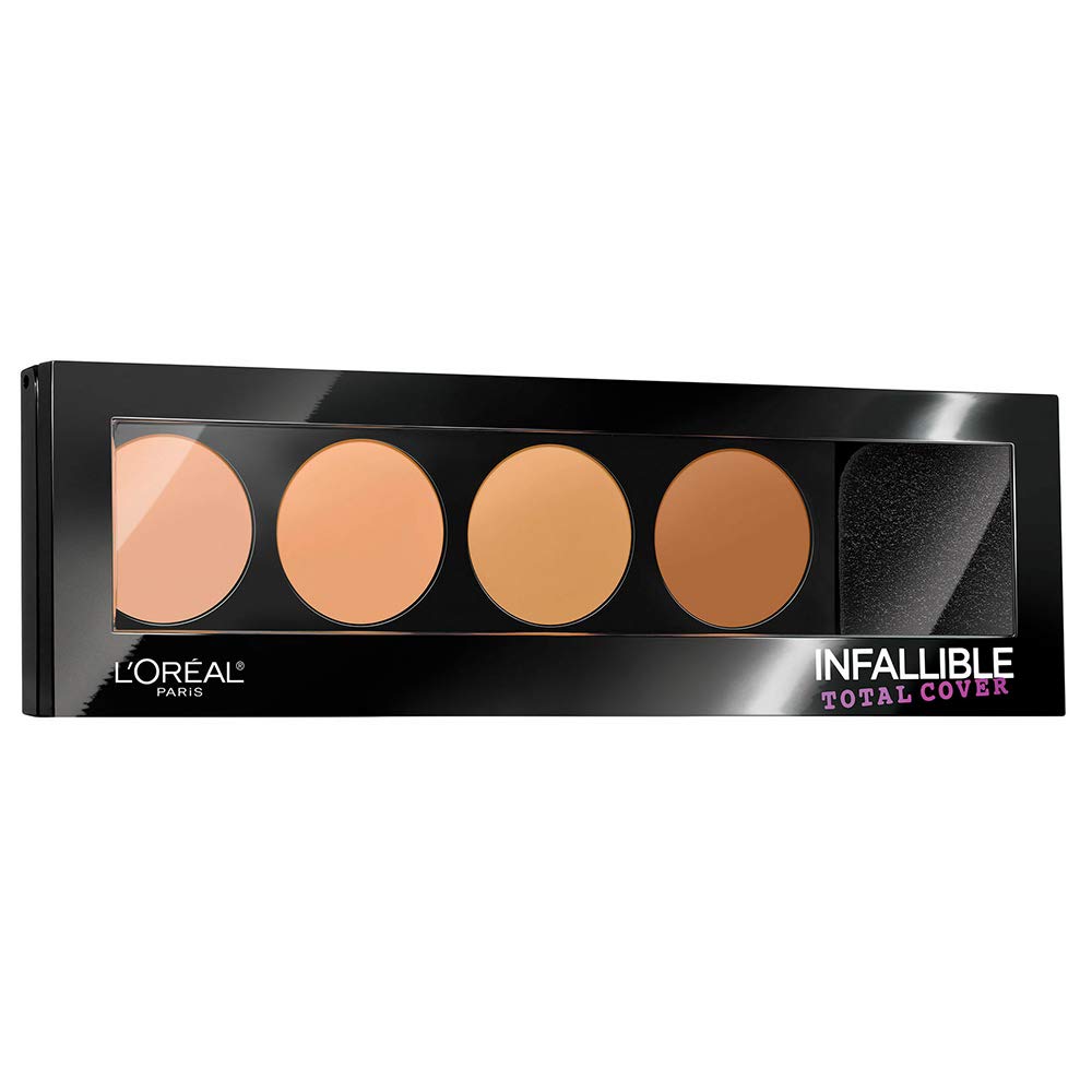 L'Oréal Paris Infallible Total Cover Concealing & Contour Kit, 0.17 Oz - Black