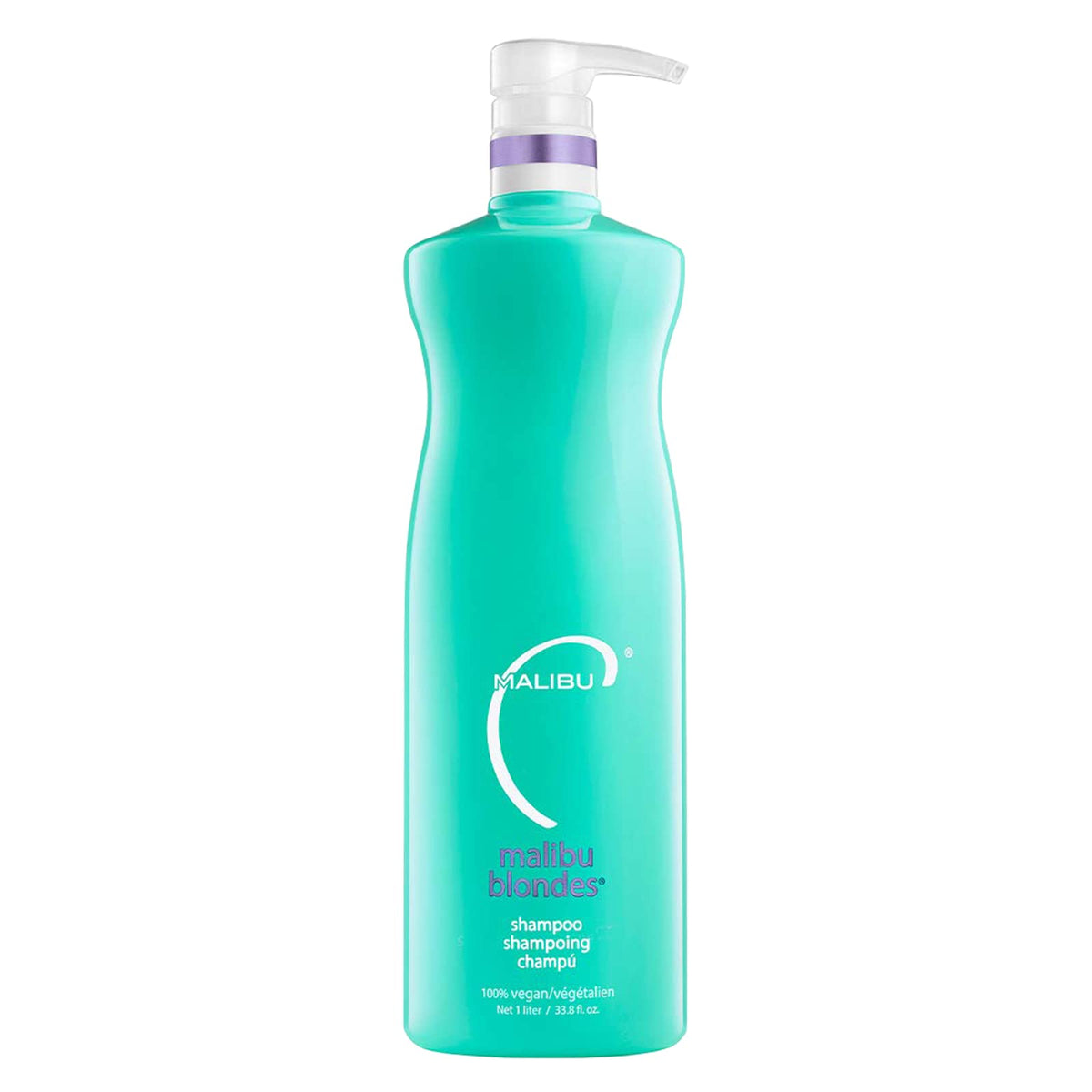 Malibu C Blondes Enhancing Shampoo 33.8 Oz - Sulfate-Free Purple Shampoo For Healthy, Brilliant Hair