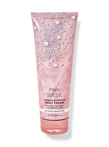 Bath & Body Works Ultimate Hydration Body Cream Gift Set For Women, 8 Fl Oz - Pink Sude