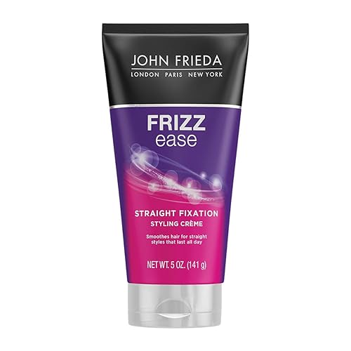 John Frieda Frizz-Ease Straight Fixation Styling Creme, 5 oz, Pack of 6 - Anti-Frizz Hair Product