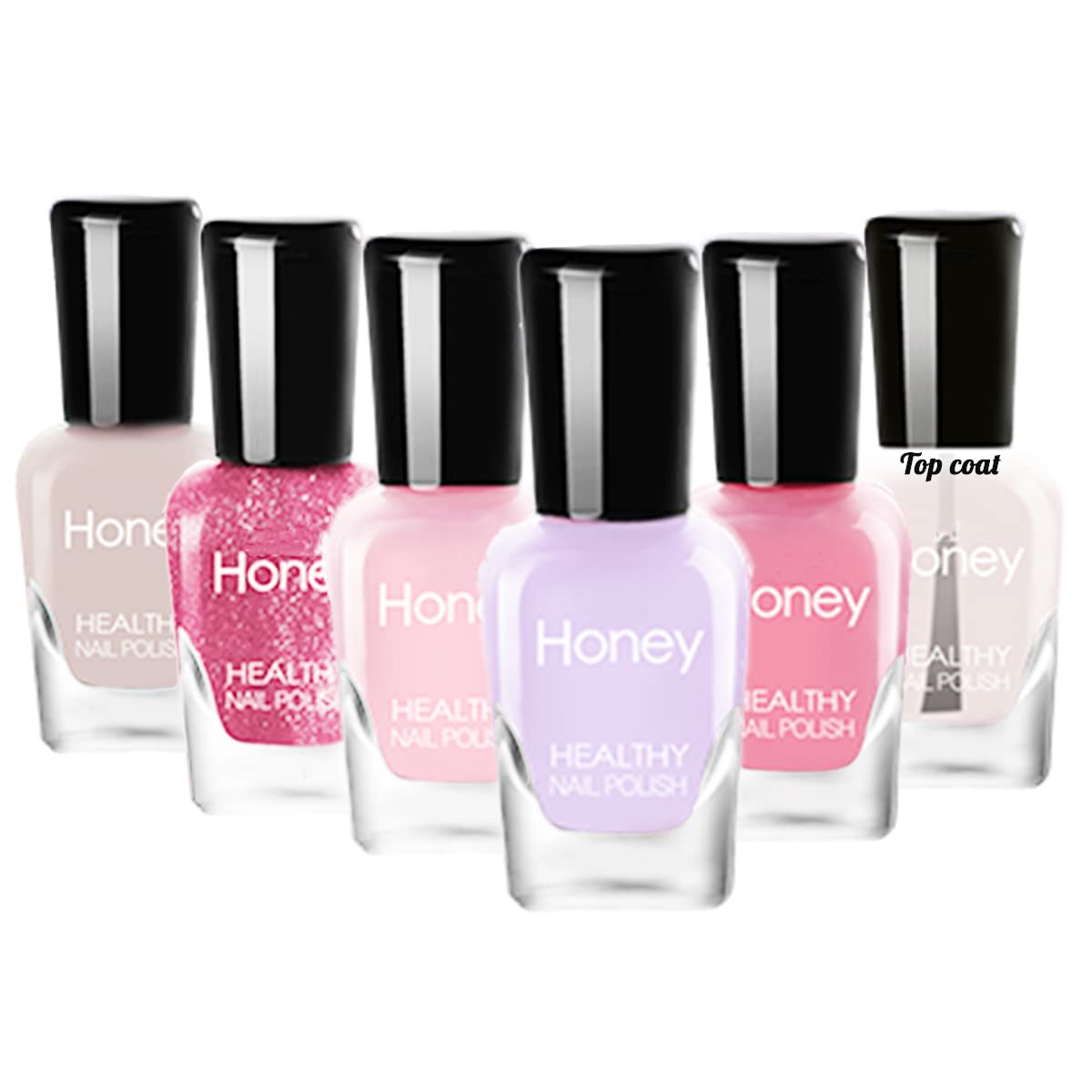 Tophany Non-Toxic Peel Off Nail Polish Set, Eco-Friendly Water-Based, Fast Dry, 6 Bottles