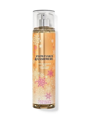 Bath & Body Works Fine Fragrance Body Spray Mist 8 Fl Oz - Snowflakes & Cashmeres