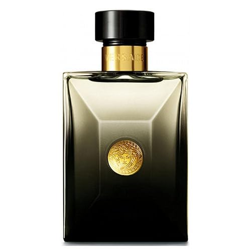 Versace Pour Homme Oud Noir Eau de Parfum Spray, 3.4 oz - Luxurious Men's Fragrance with Rich Oud Notes