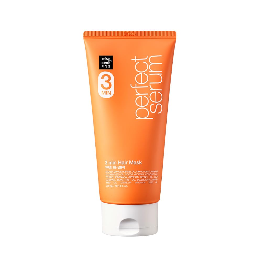 Mise En Scene 3Min Hair Mask - Strengthening & Hydrating Korean Haircare, 10.14 Fl Oz