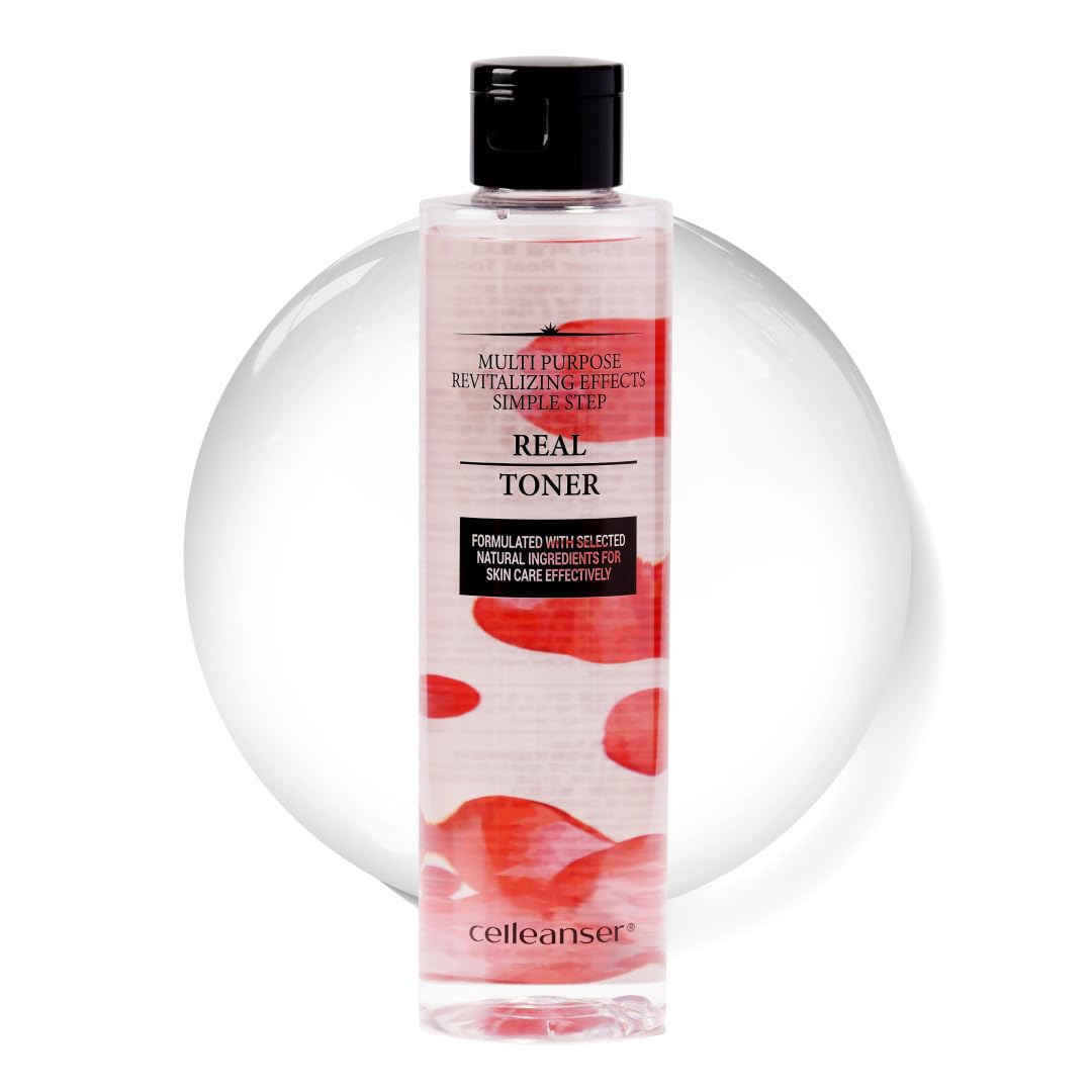 Celleanser Alcohol-Free Facial Toner With Rose Extract - Soothing & Hydrating, 6.76 Oz