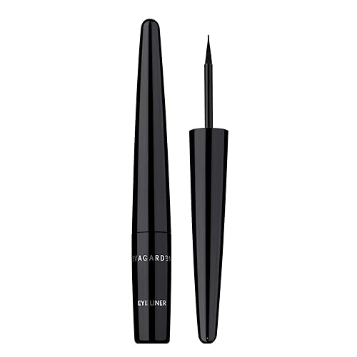 EVAGARDEN Long Lasting Liquid Eye Liner, Precise Applicator, 01 Black, 0.05 oz