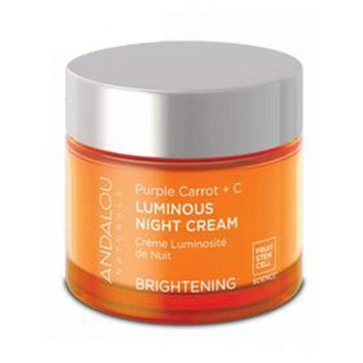 Andalou Naturals Night Cream, Purple Carrot + C, 1.7 Oz, Hydrating Anti-Aging Moisturizer