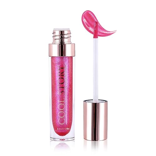 GECOMO Colorful 3D Glitter Lip Gloss - Chameleon Color Changing Lip Oil, 105# Bluish Purple Flash