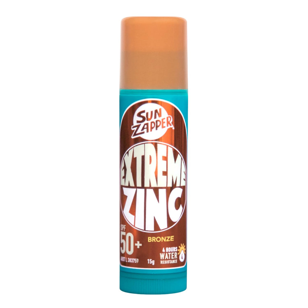 Sun Zapper Bronze Extreme Zinc Sunscreen Stick Spf 50+ For Darker Skin – 0.53 Oz