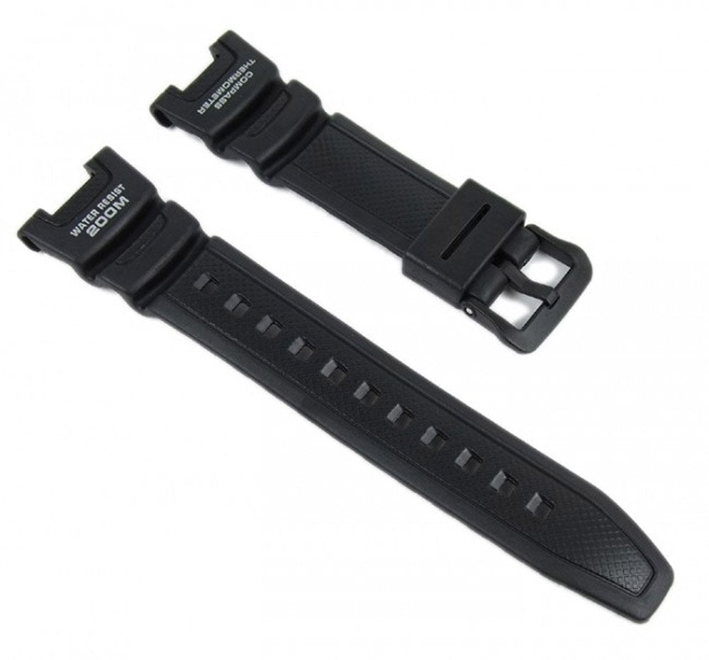 Casio Replacement Watch Strap 10304195 For Sgw-100-1Vh - Black Resin Band