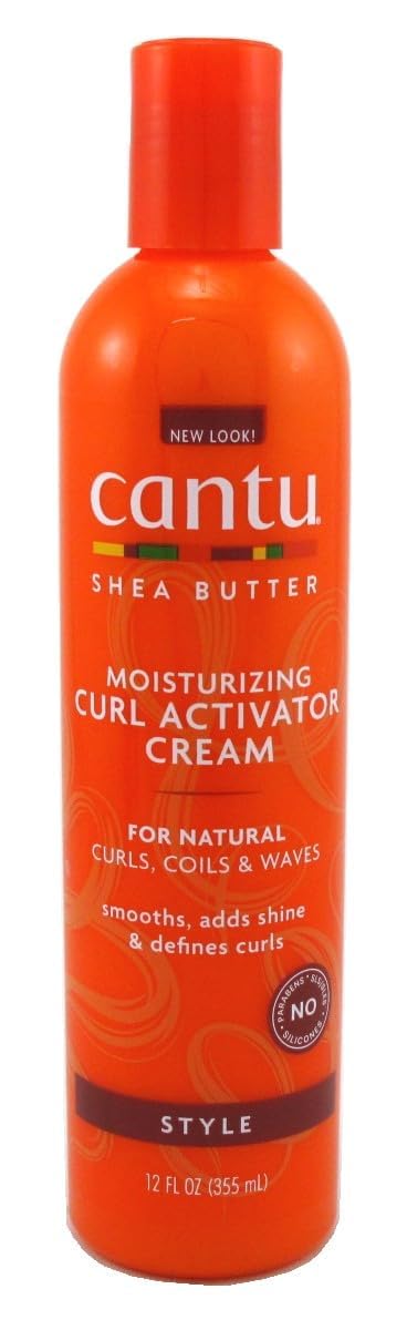 Cantu Natural Hair Curl Activator Cream 12 Oz - 3 Pack, Ideal For Curly Hair Care