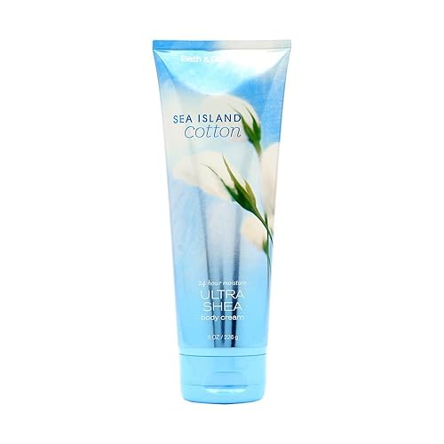 Bath & Body Works Ultra Shea Body Cream, Sea Island Cotton, 8 Oz - Hydrating Moisturizer