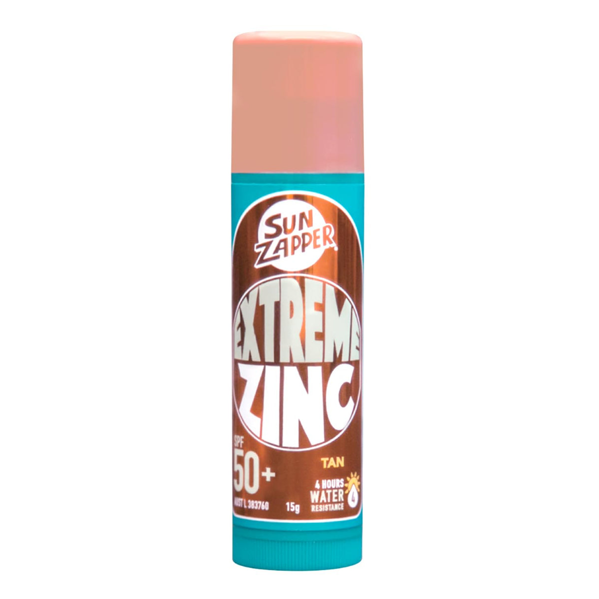 Sun Zapper Tan Sunscreen Stick Spf50+ - Extreme Zinc Mineral For Uva/Uvb Protection, 0.53 Oz