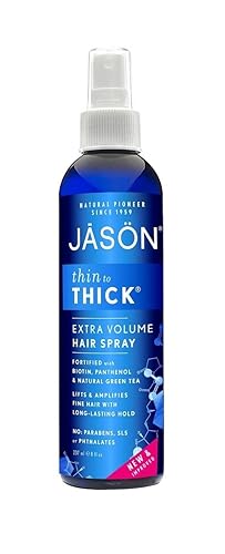 Jason Thin-To-Thick Extra Volume Hair Spray, 8 Fl Oz, Pack Of 3 - Maximum Hold & Shine