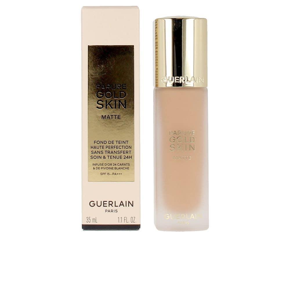 Guerlain Parure Gold Matte Foundation Spf 15 - 1.1 Oz, No-Transfer, 24H Wear, Warm