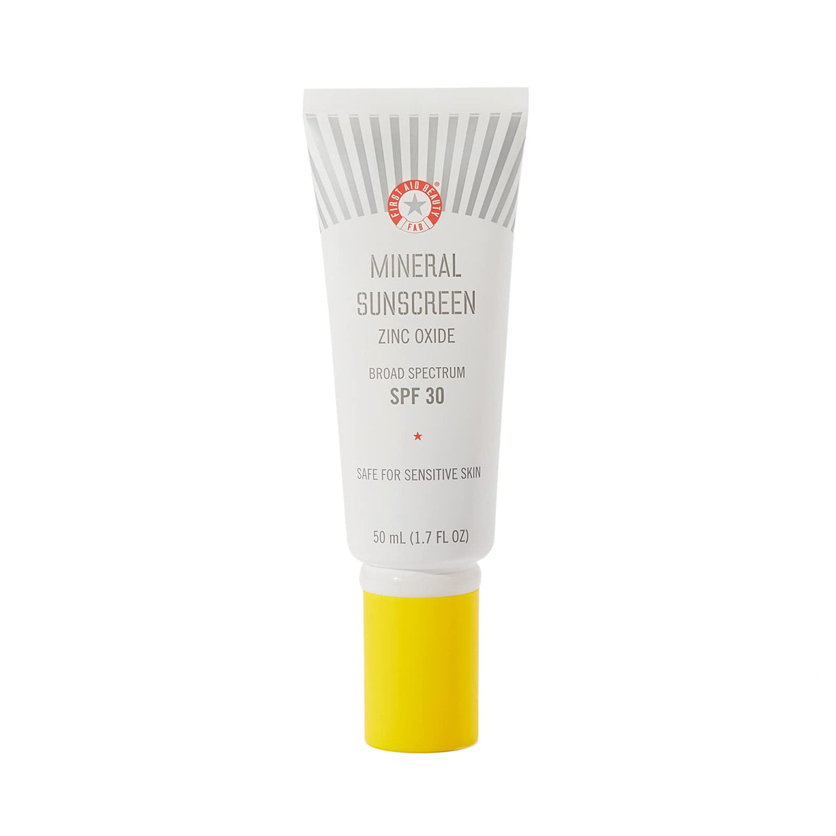 First Aid Beauty Mineral Sunscreen Spf 30, Zinc Oxide, Non-Comedogenic, 1.7 Oz