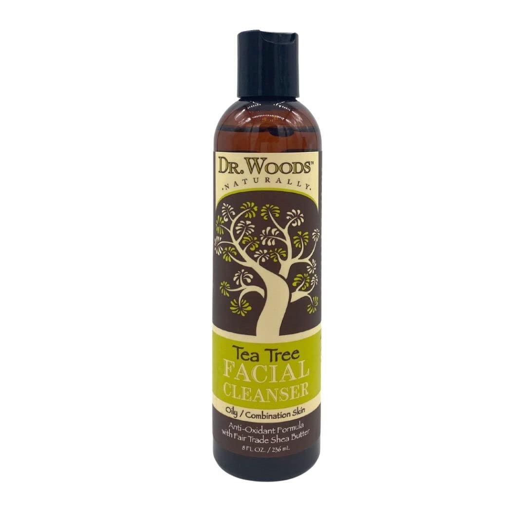 Dr. Woods Tea Tree Liquid Facial Cleanser With Organic Shea Butter, 8 Fl Oz