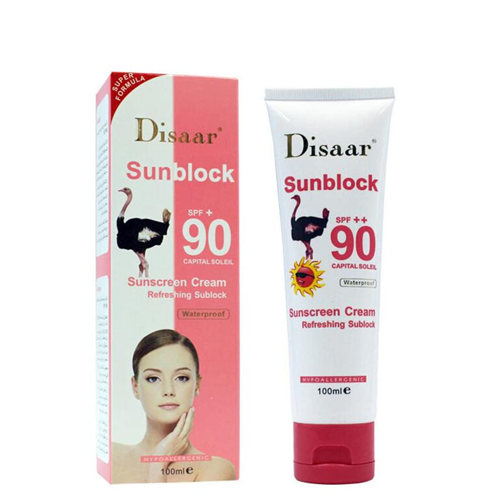 Disaar Beauty Sunscreen Cream Spf90++ Waterproof 100Ml - Refreshing Sunblock Protection