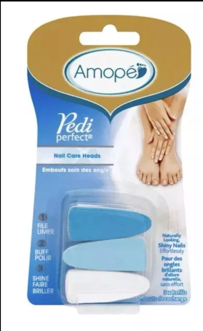 Amope Pedi Perfect Electronic Nail File Refills - 3 Count, Plastic, Essential Nail Care