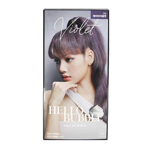 Zeesoon Korean Hello Bubble Hair Color, Peri Violet, 8.11 Fl Oz With Protective Ampoule