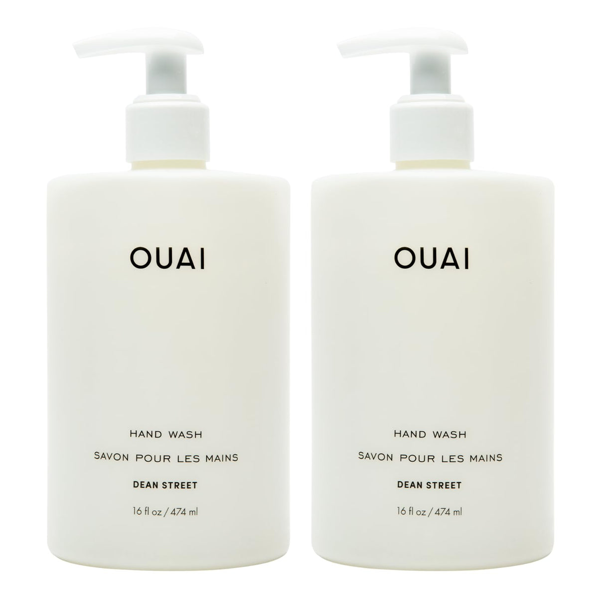 Ouai Hand Wash 16 Fl Oz (2 Pack) - Gentle Exfoliating Liquid Soap With Jojoba & Avocado Oil