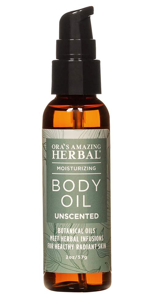 Ora'S Amazing Herbal Unscented Body Oil, 2 Fl Oz - Fragrance Free Moisturizing Massage Oil