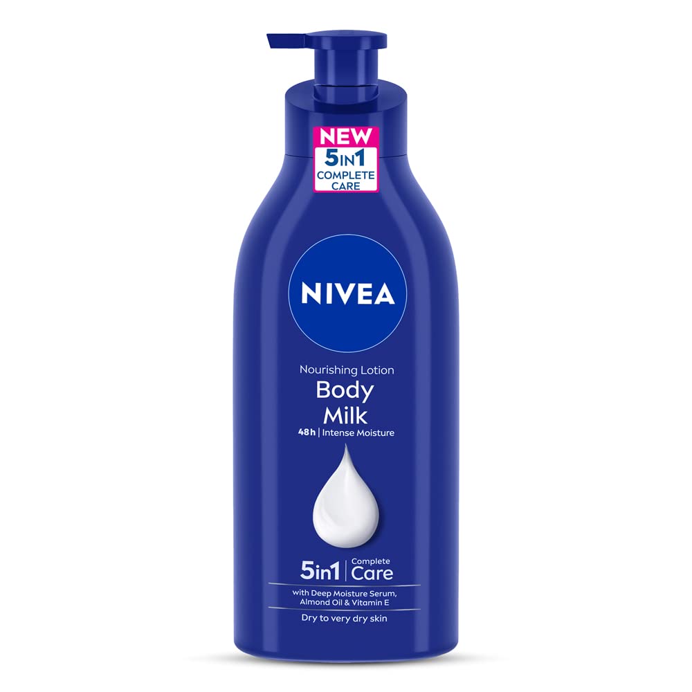 Nivea Nourishing Body Milk Lotion For Very Dry Skin, 600Ml - Hydrating And Moisturizing