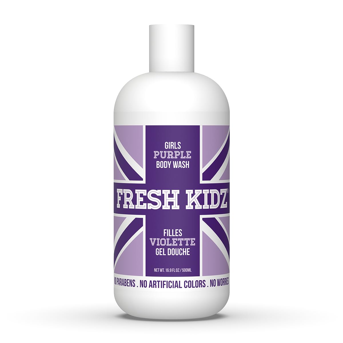 Fresh Kidz Body Wash For Kids & Teens - Gentle Cleanser, Purple, 16.9 Fl Oz