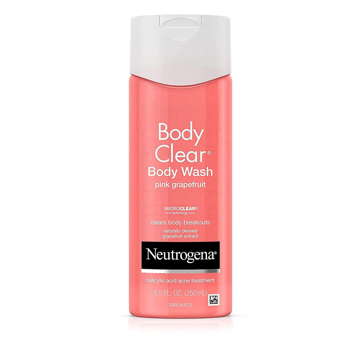 Neutrogena Body Clear Body Wash, Pink Grapefruit, 8.5 Oz - Acne Treatment & Refreshing Cleanse