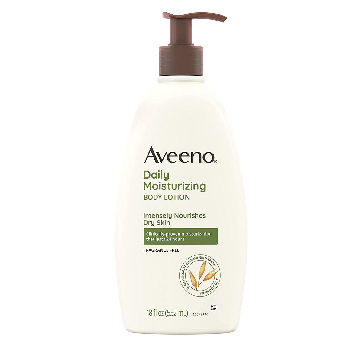 Aveeno Daily Moisturizing Lotion 18 Oz - Nourishing Almond Nude For Soft, Hydrated Skin