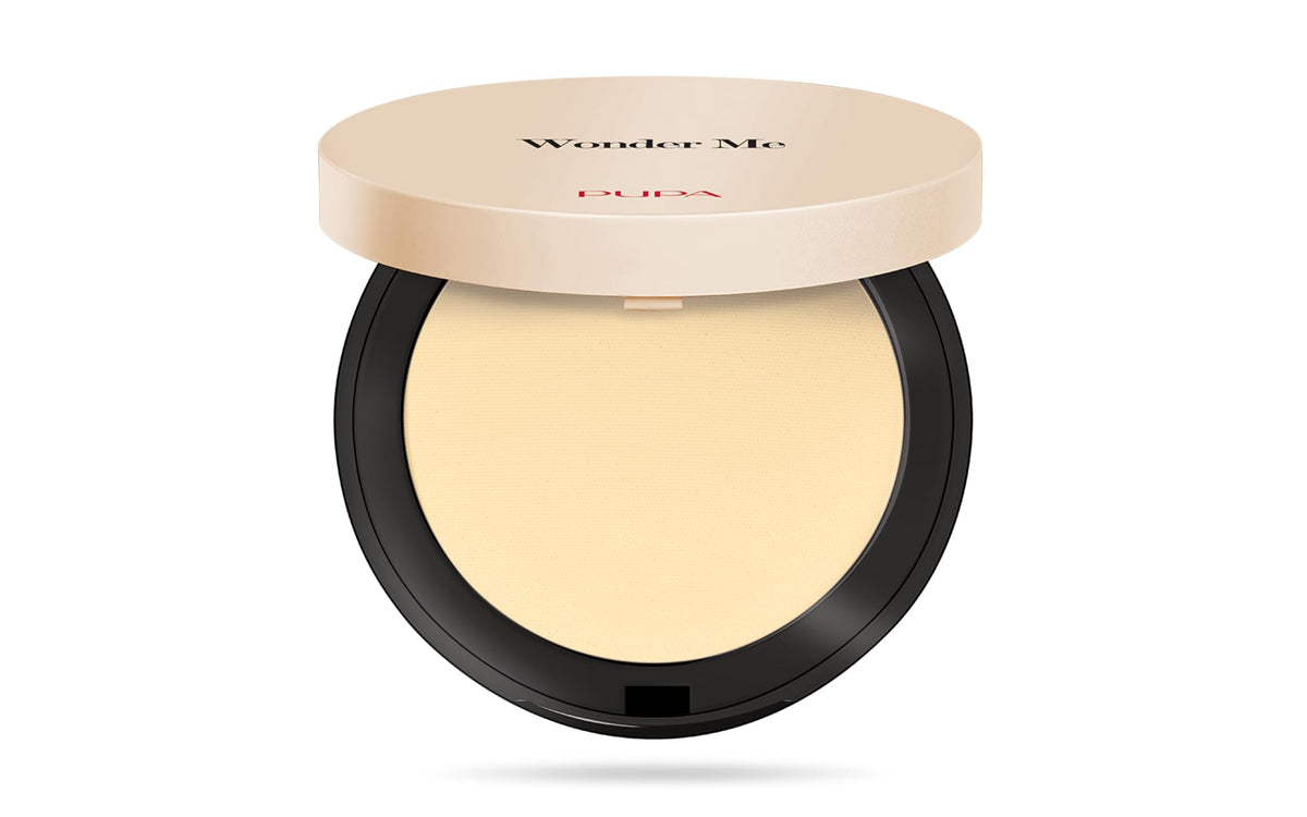 Pupa Milano Wonder Me Setting Powder - Talc Free, Reduces Pores, Smoother Skin - 009 Banana