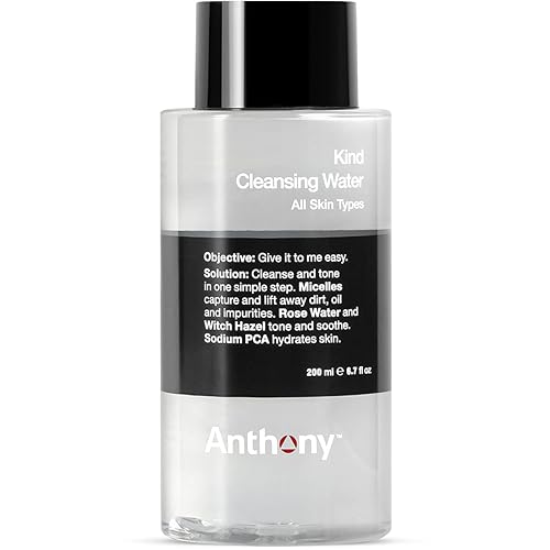 Anthony Witch Hazel Toner With Rose Water - Hydrating & Cleansing Micellar Water, 6.7 Fl Oz