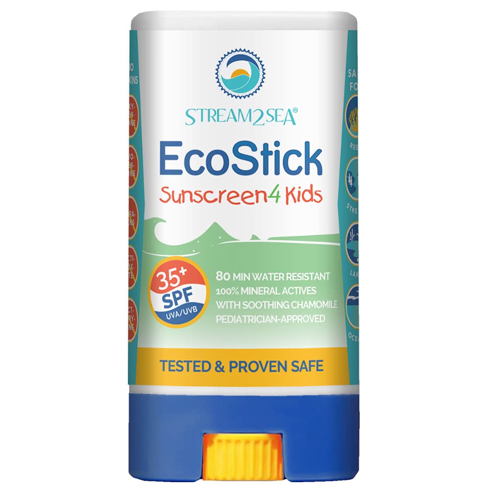 Stream 2 Sea Ecostick Spf 35 Mineral Sunscreen Stick - Biodegradable, Reef Safe, 0.5 Oz