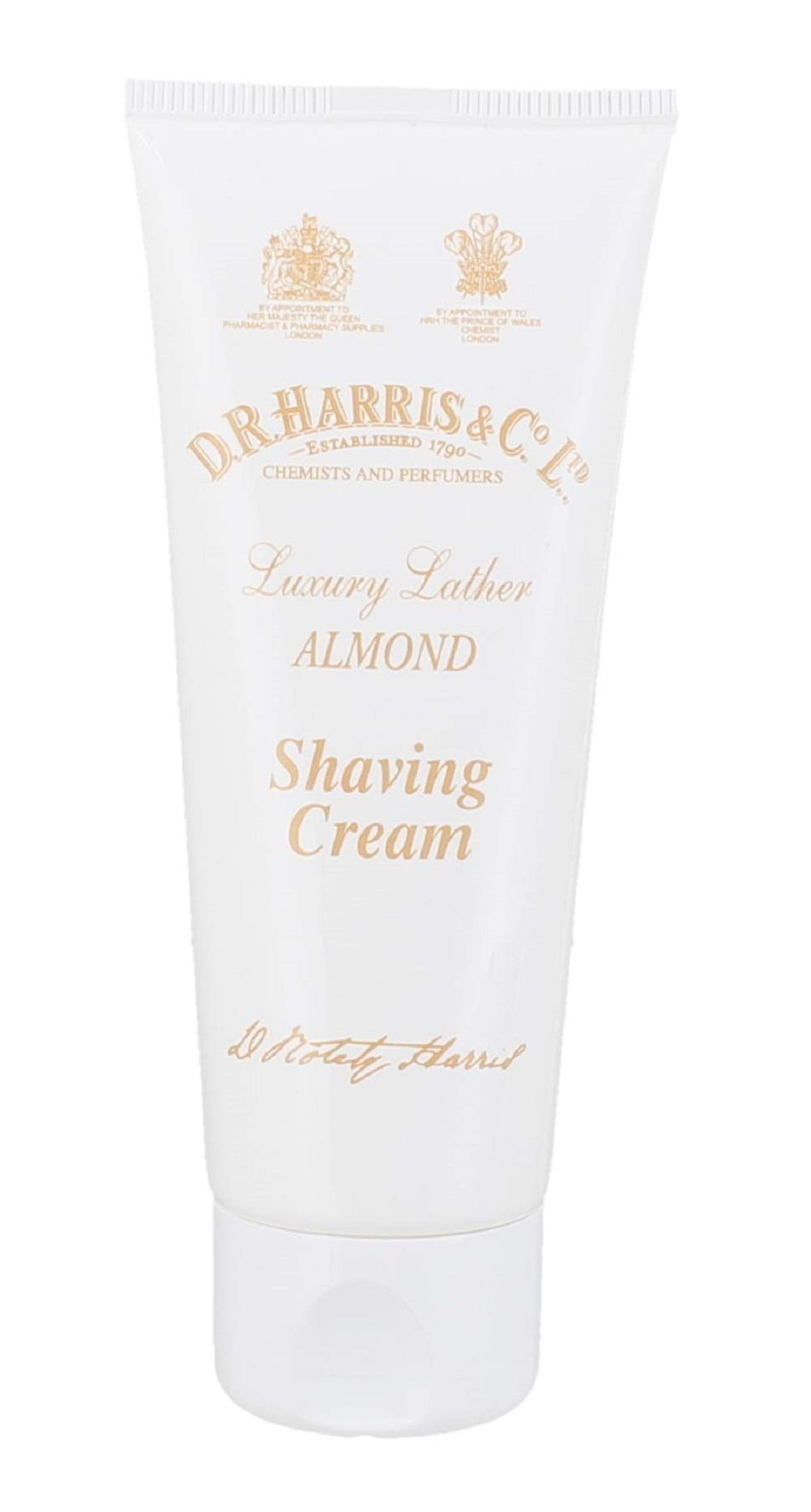 D.R. Harris Almond Shaving Cream 75G Tube - Moisturizing & Luxurious Shave Cream