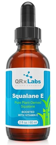 Qrxlabs Organic Squalane Oil With Vitamin E - 2 Oz Hydrating Moisturizer For Face & Hair