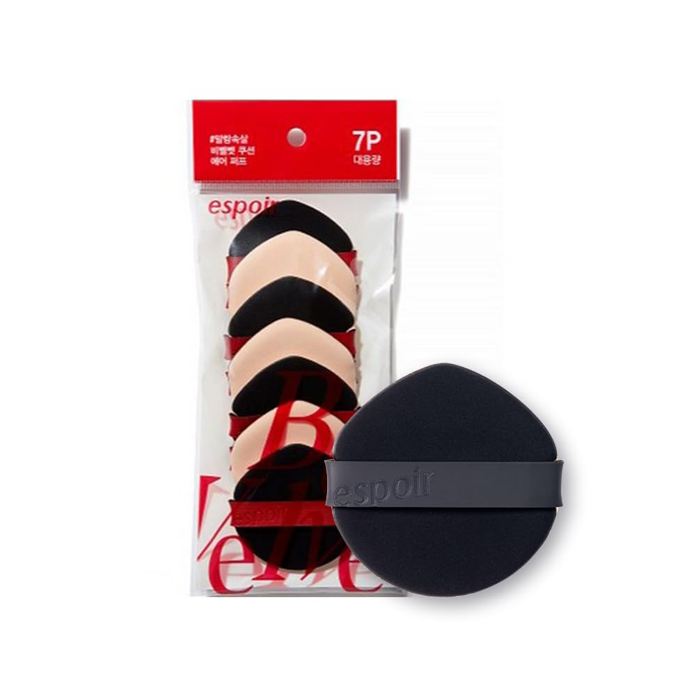 Espoir Be Velvet Air Puff 7Ea - Flawless Makeup Sponge For Liquid Foundation & Powder