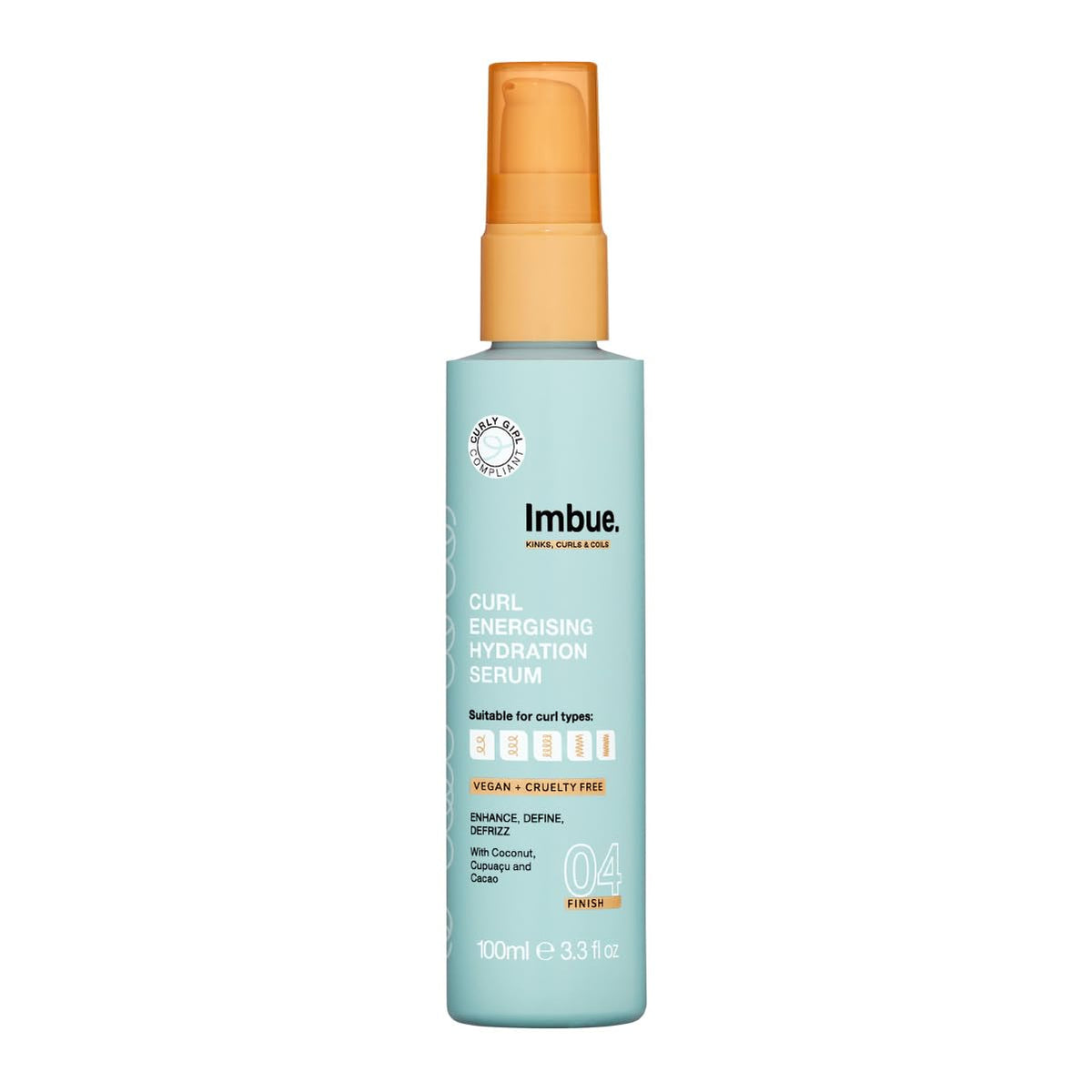 Imbue Curl Energising Hydration Serum For Curly Hair - Vegan, Defrizz, 3.3 Fl Oz