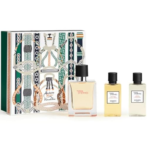 HERMÈS Terre d'Hermes Eau de Toilette Set - Iconic Fragrance Gift Set for Men - Elegant Packaging, Perfect for Any Occasion