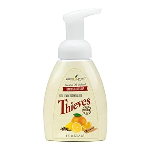 Young Living Thieves Foaming Hand Soap - 8 Oz - Natural Plant-Based Cleanser With Essential Oils