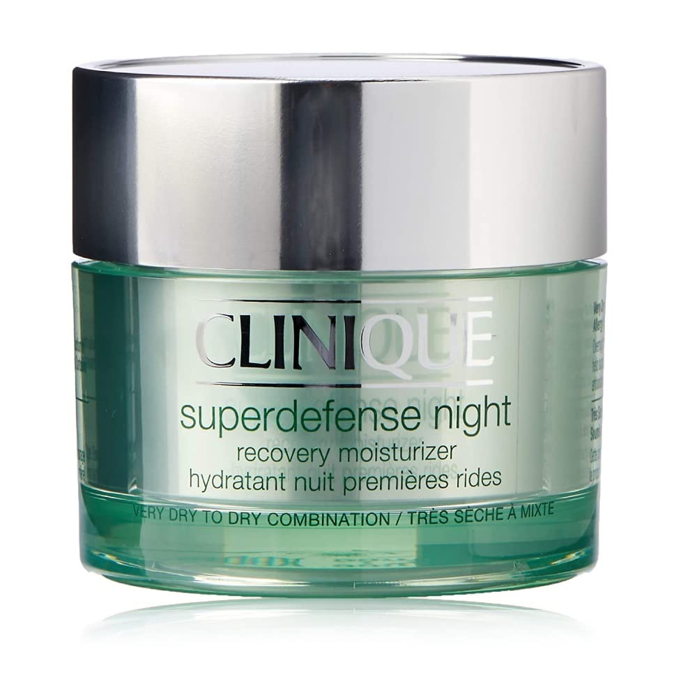 Clinique Super Defense Night Recovery Moisturizer, 1.7 Oz - Hydrating Cranberry Cream