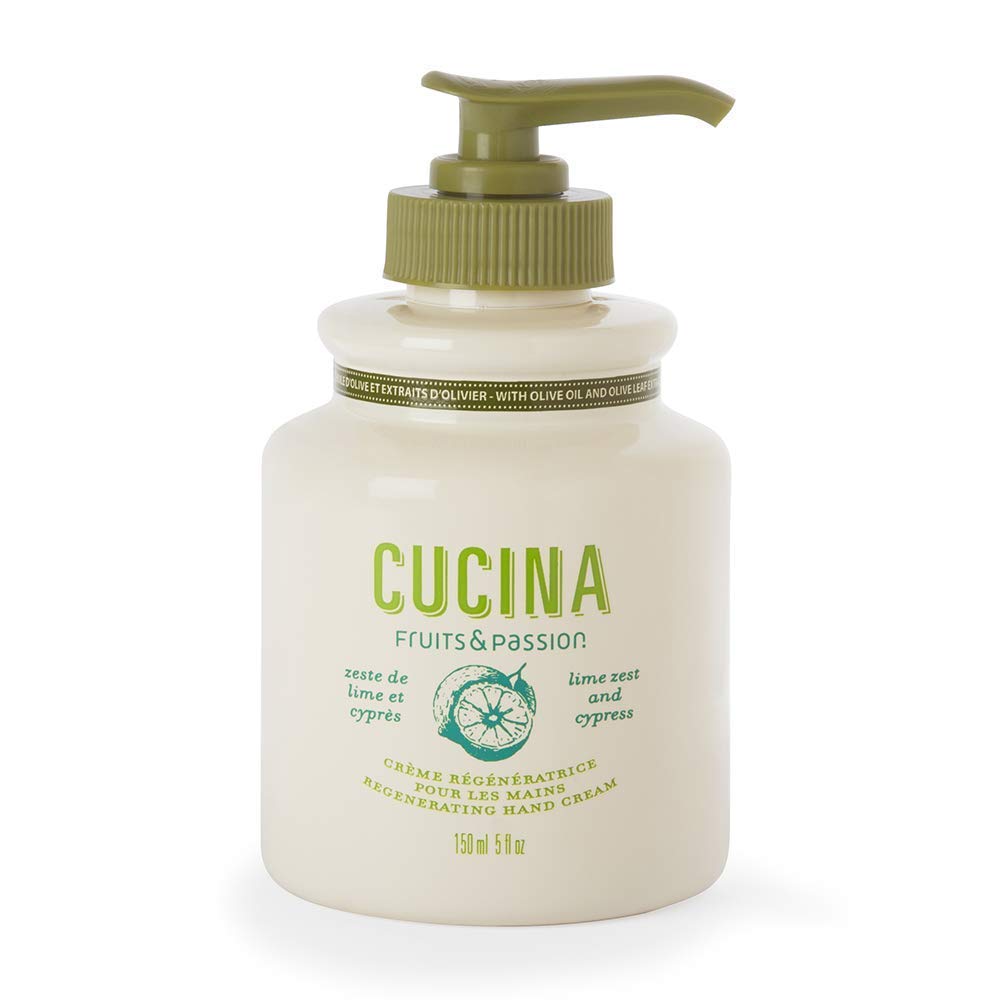 Fruits & Passion Cucina Coriander & Olive Tree Hand Cream, 5 Fl Oz - Regenerating Moisturizer