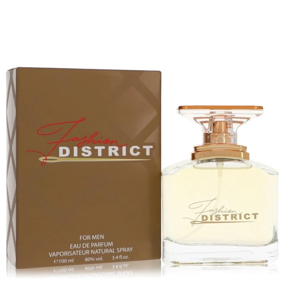 Fashion District Eau De Parfum Spray 3.4 oz - Elegant Fragrance for Women, Long-lasting Scent, Ideal for Everyday Wear